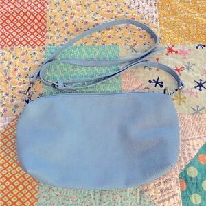 Joy Susan faux leather French blue crossbody purse